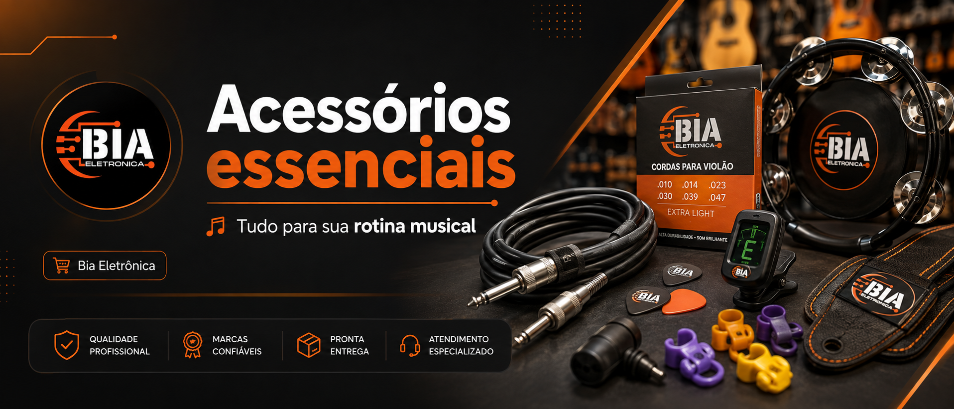 Banner Bia Eletrônica - acessórios essenciais